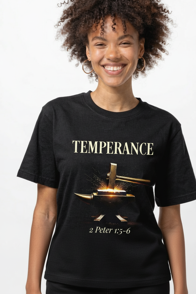 Temperance Fruit of the Spirit T-Shirt - 2 Peter 1:5-6
