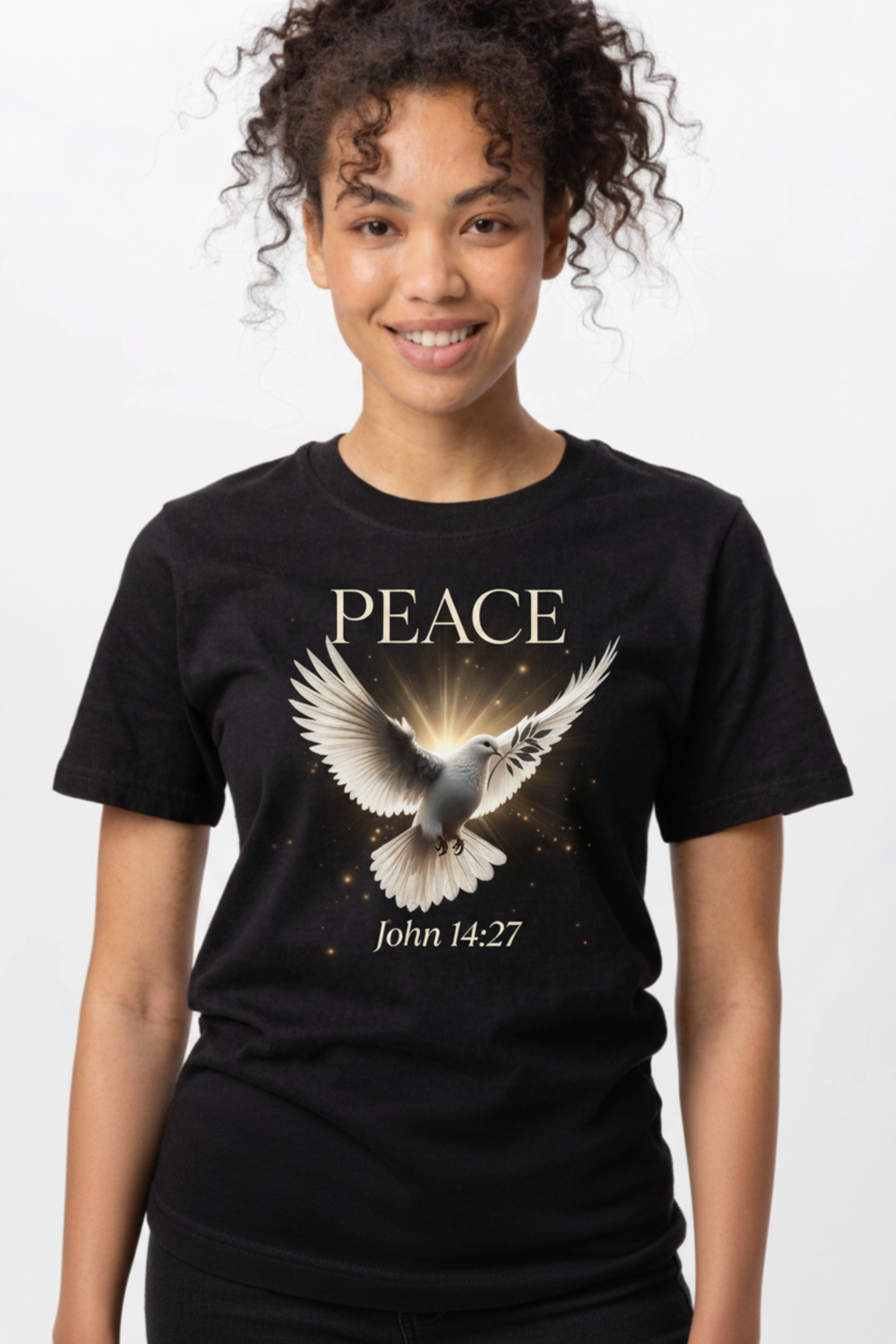 Peace Fruit of the Spirit Dove T-Shirt - John 14:27