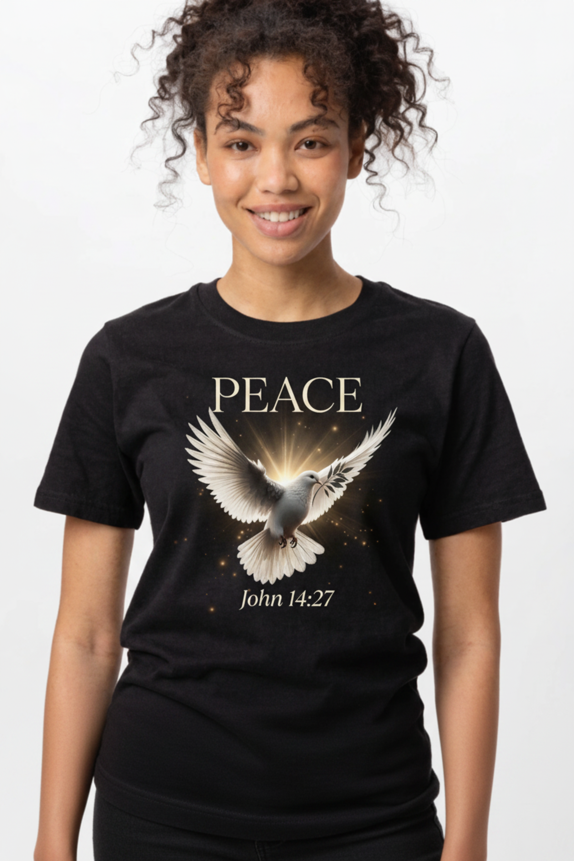Peace Fruit of the Spirit Dove T-Shirt - John 14:27