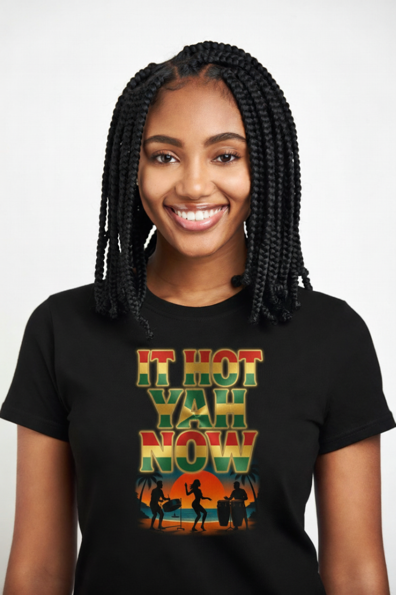 It Hot Yah Now Beach Party Vibes - Jamaican Patois T-Shirt