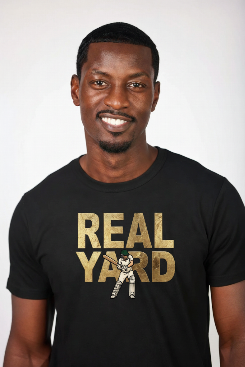 Real Yard Cricket West Indies Jamaican Patois T-Shirt - Roots & Culture