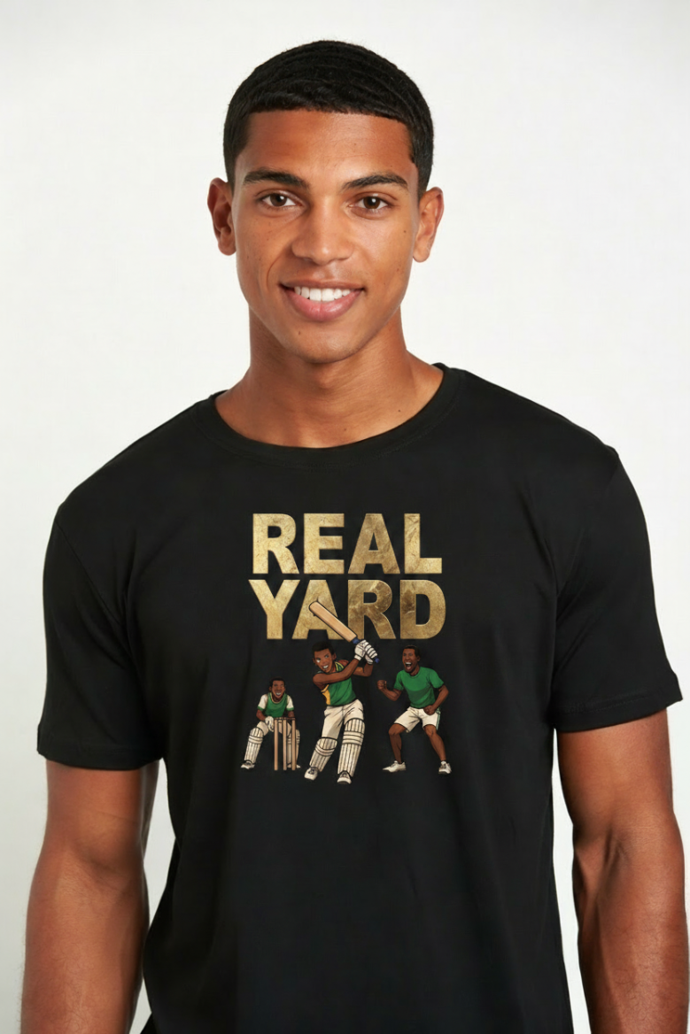 Real Yard Street Cricket Jamaican Patois T-Shirt - Roots & Culture