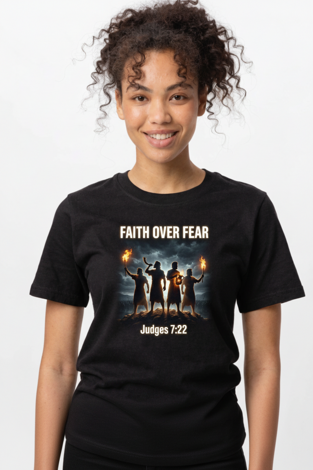 Faith Over Fear - Gideon's Army | Judges 7:22 Christian T-Shirt