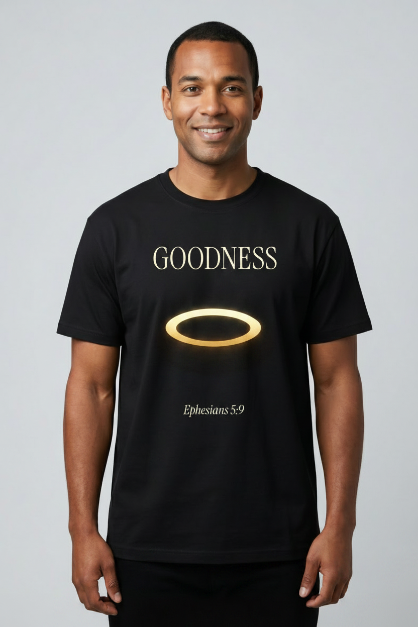 Goodness Fruit of the Spirit Halo T-Shirt - Ephesians 5:9