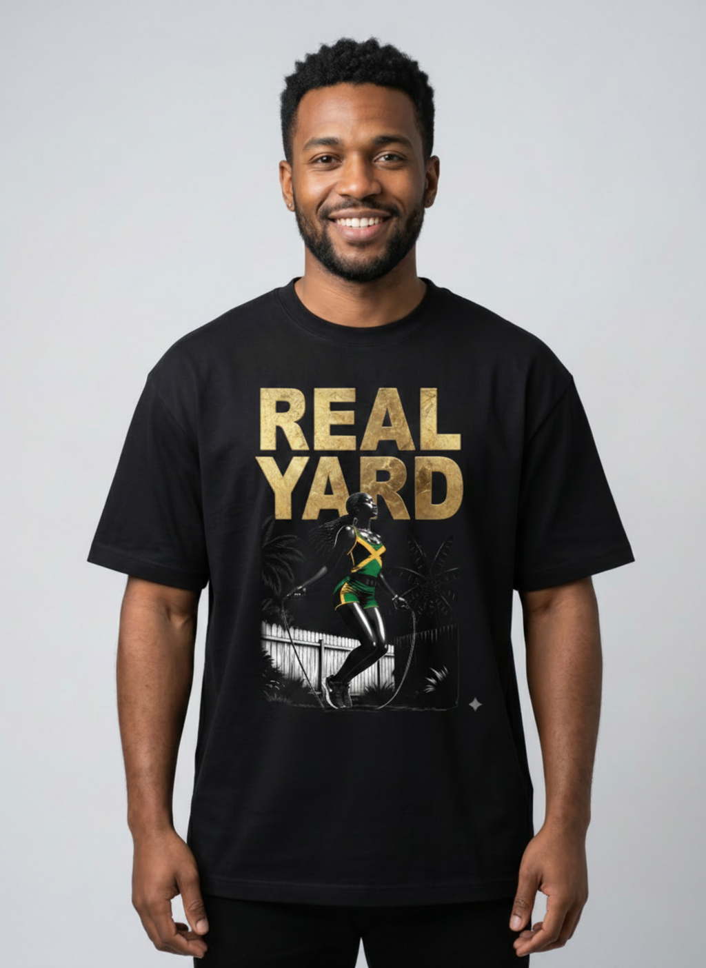 Real Yard Jump Rope Jamaican Patois T-Shirt - Roots & Culture