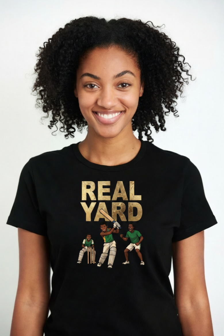 Real Yard Street Cricket Jamaican Patois T-Shirt - Roots & Culture