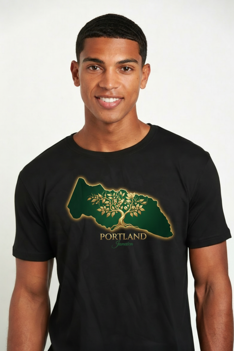 Portland Parish Jamaica T-Shirt - Coffee Country | Jamaican Pride Apparel
