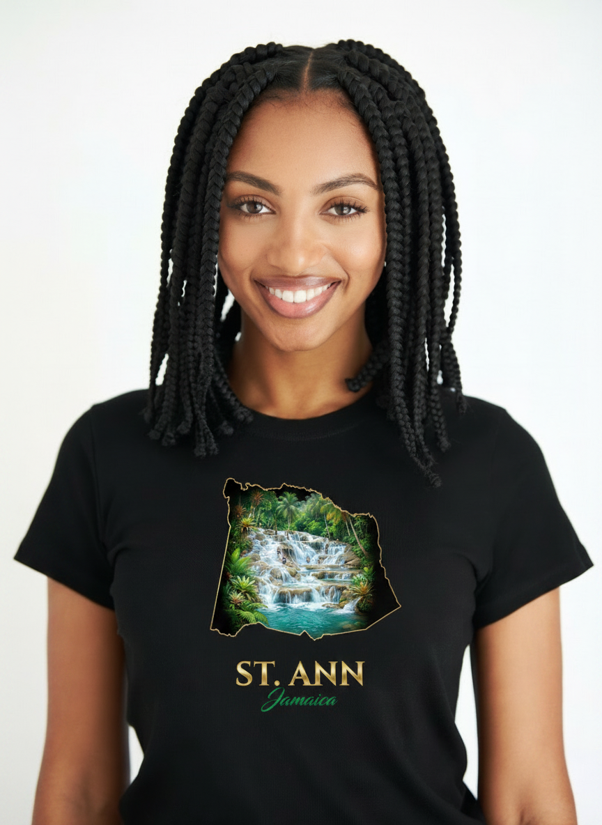 St. Ann Parish Jamaica T-Shirt - Dunn's River Falls | Jamaican Pride Apparel