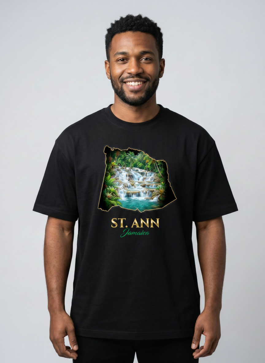 St. Ann Parish Jamaica T-Shirt - Dunn's River Falls | Jamaican Pride Apparel