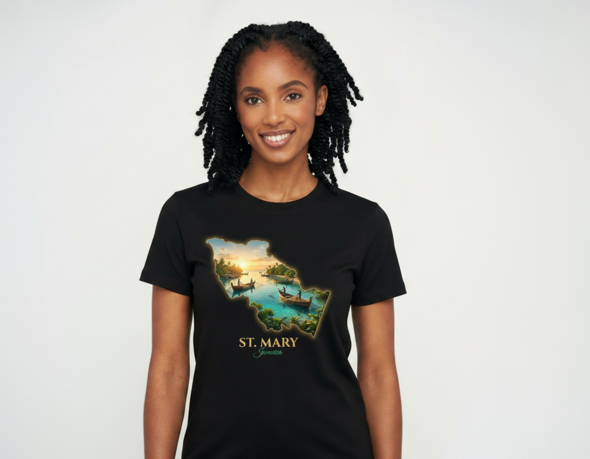 St. Mary Parish Jamaica T-Shirt - Fishing Village | Jamaican Pride Apparel