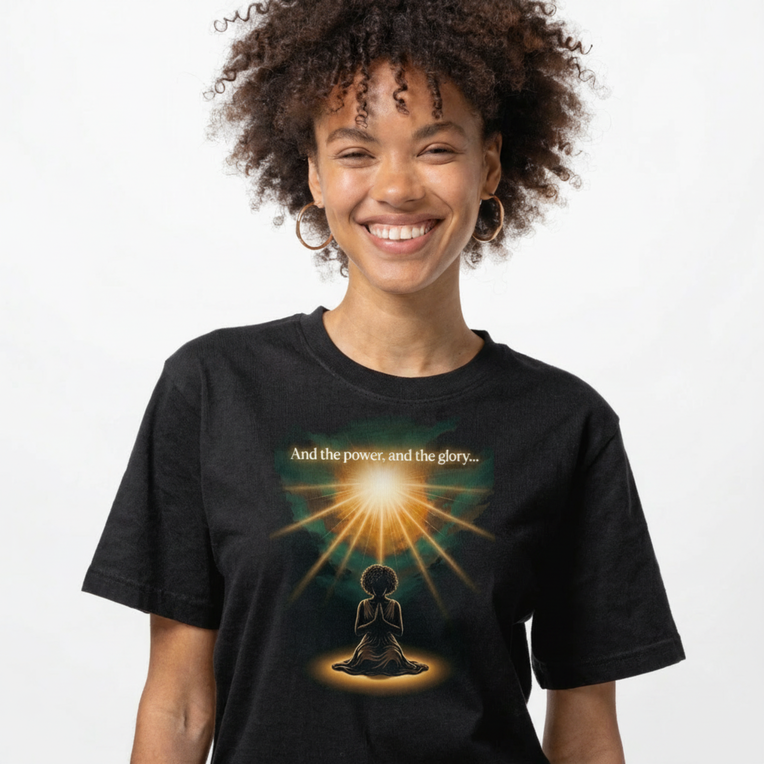 And the Power, and the Glory… - Lord's Prayer Series Jamaican Christian T-Shirt (Women's)
