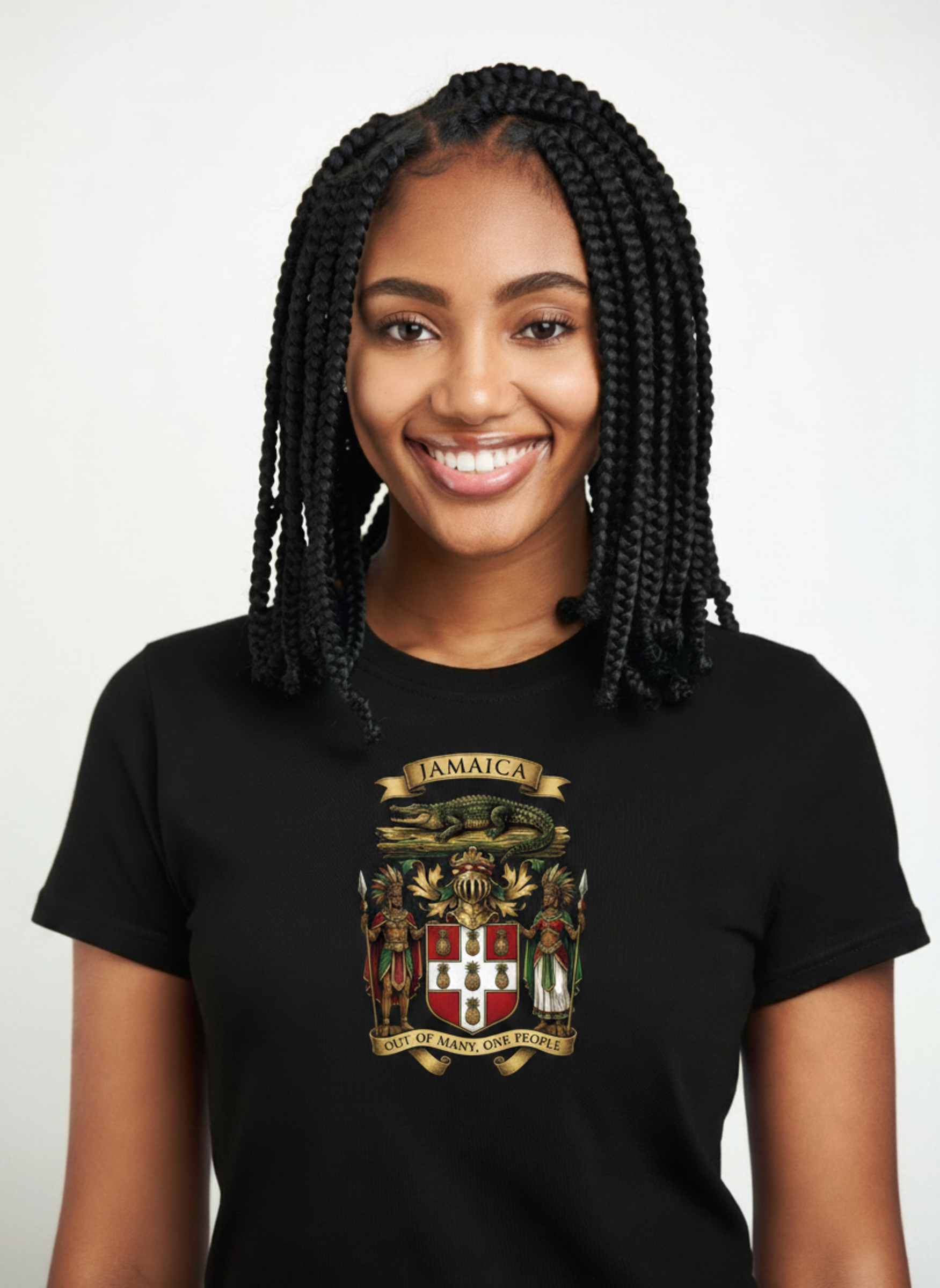Jamaica Coat of Arms - Out of Many One People T-Shirt - Roots & Culture