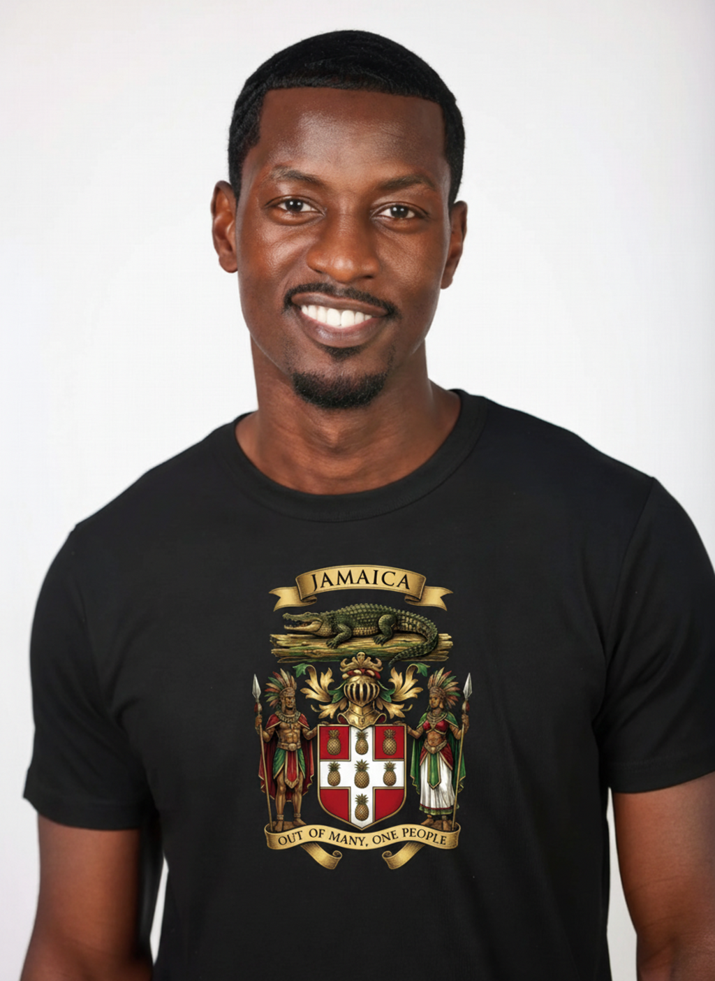 Jamaica Coat of Arms - Out of Many One People T-Shirt - Roots & Culture