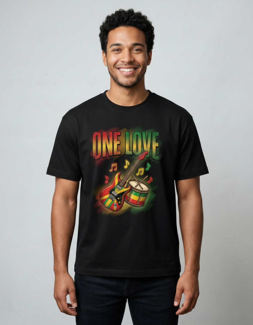 One Love Reggae Music T-Shirt - Roots & Culture