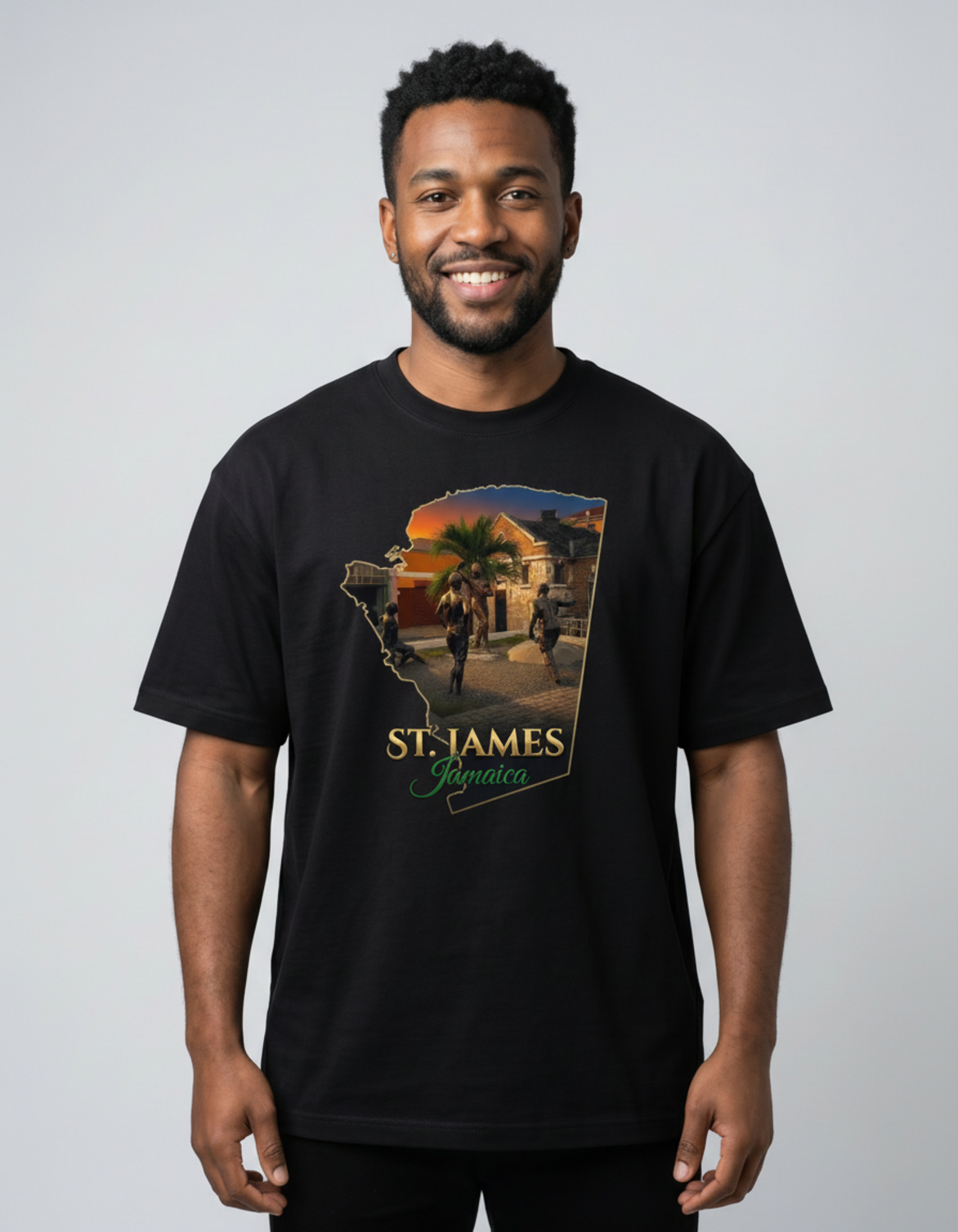 St. James Parish Jamaica T-Shirt - Sam Sharpe Square | Jamaican Pride Apparel
