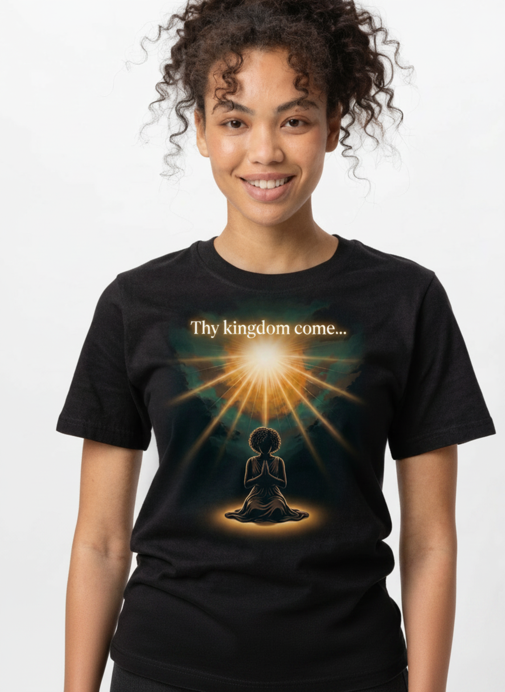Thy Kingdom Come… - Lord's Prayer Series Jamaican Christian T-Shirt (Women's)