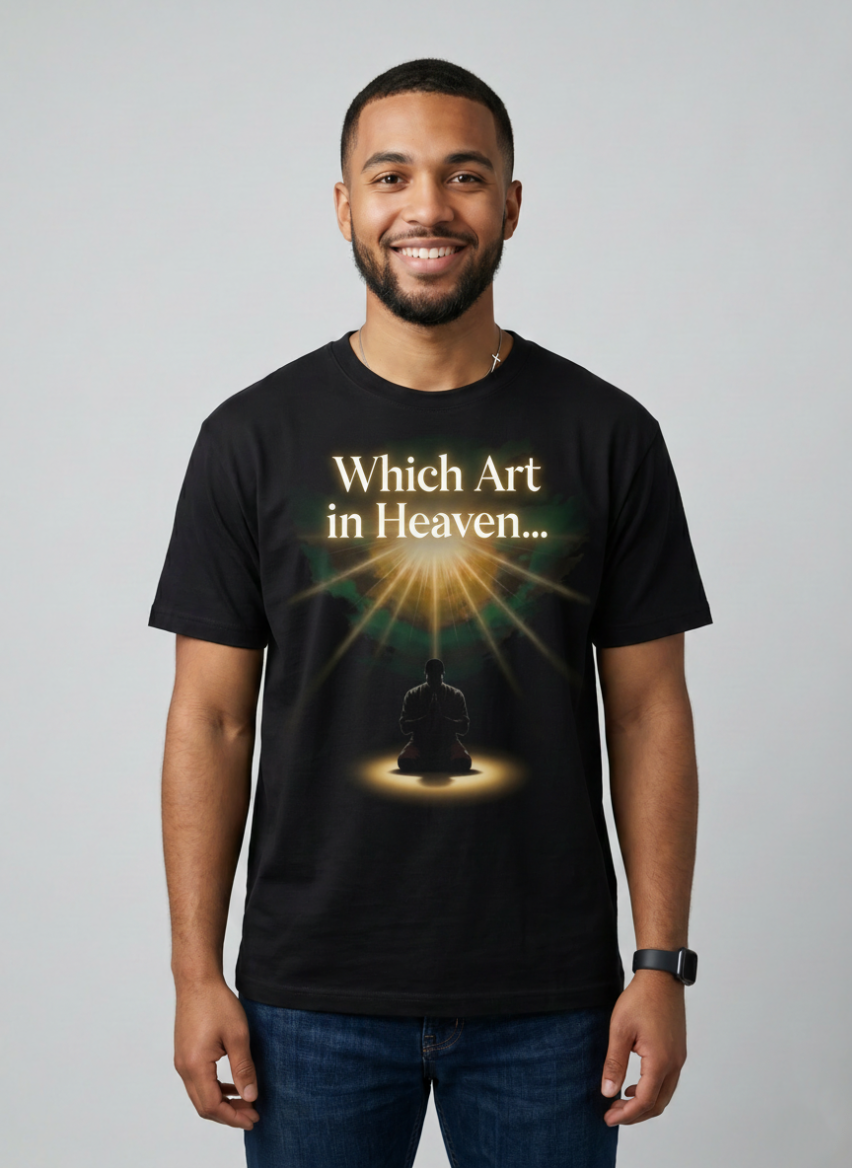 Which Art in Heaven… - Lord's Prayer Series Jamaican Christian T-Shirt